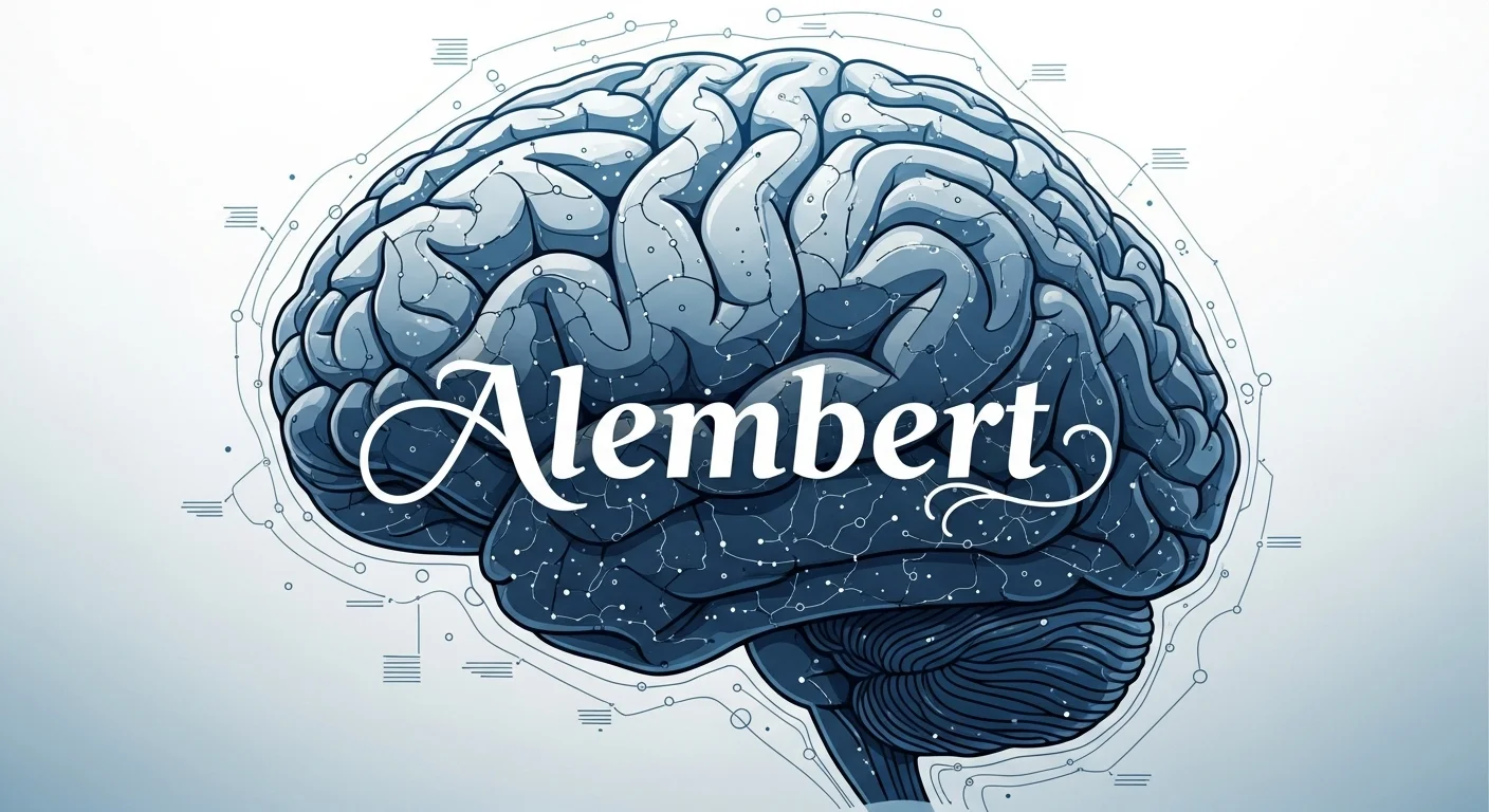 Explicación visual de qué significa y qué quiere decir Alembert