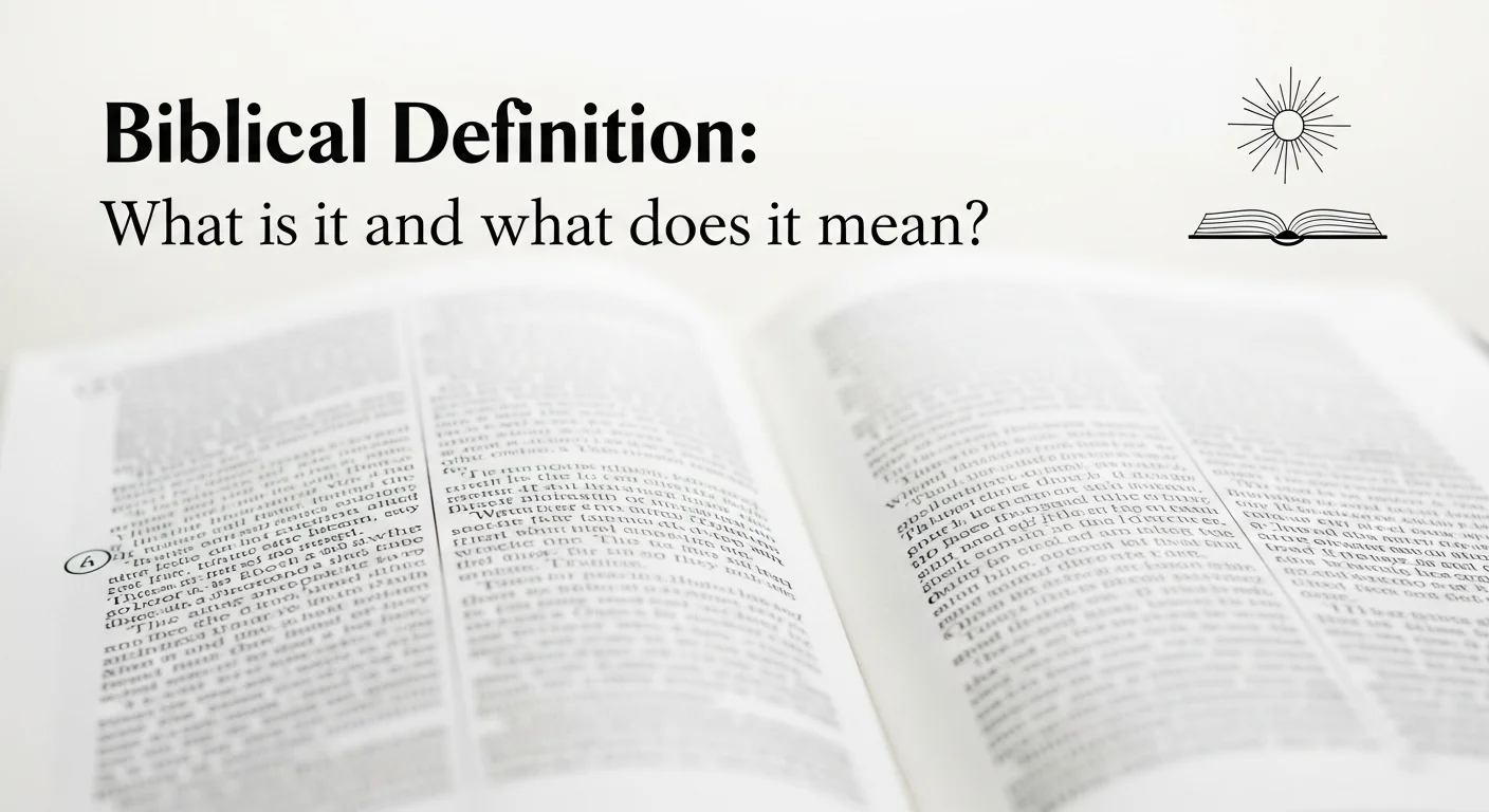 Explicación visual de qué significa y qué quiere decir Biblia