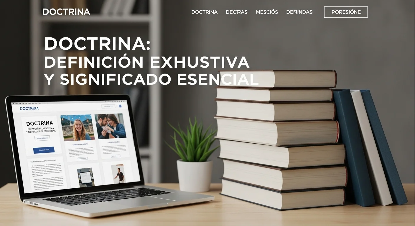 Imagen que muestra la definición y significado de Doctrina