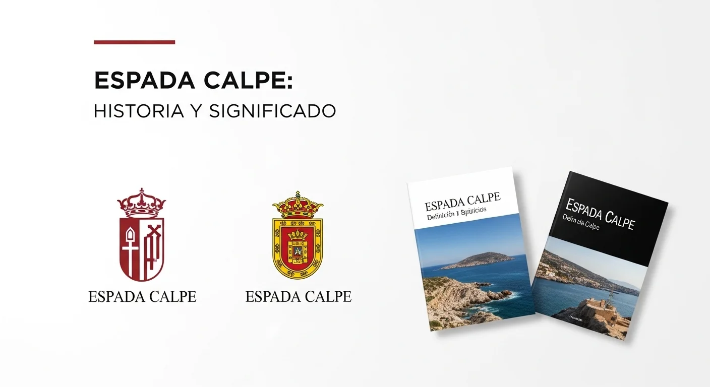 Imagen que muestra la definición y significado de Espasa Calpe, con logos históricos y portadas de libros.
