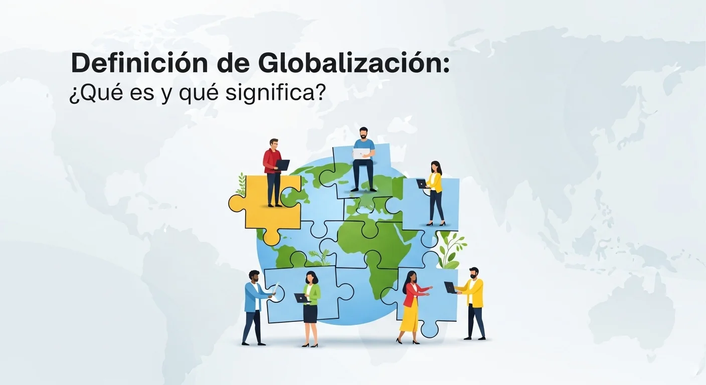 Explicación visual de qué significa y qué quiere decir Globalizacion