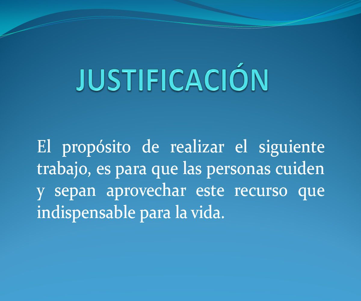Justificación