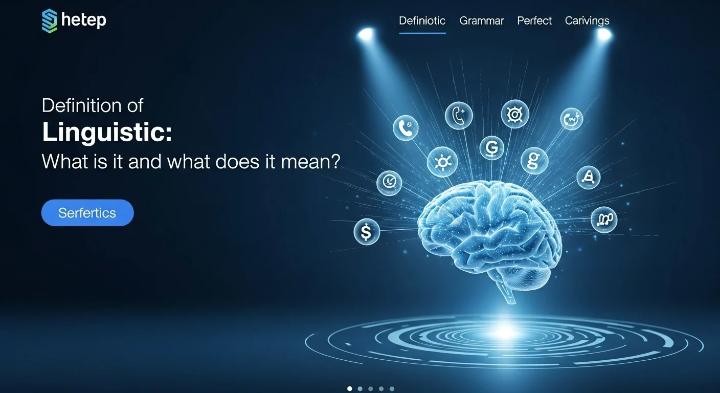 Explicación visual de qué significa y qué quiere decir Lingüístico