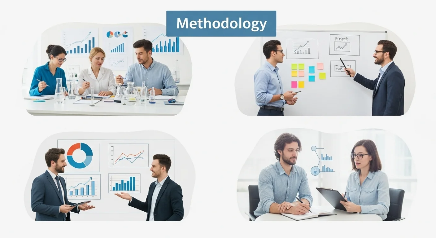 Explicación visual de qué significa y qué quiere decir Metodologia en diferentes contextos como investigación y proyectos.