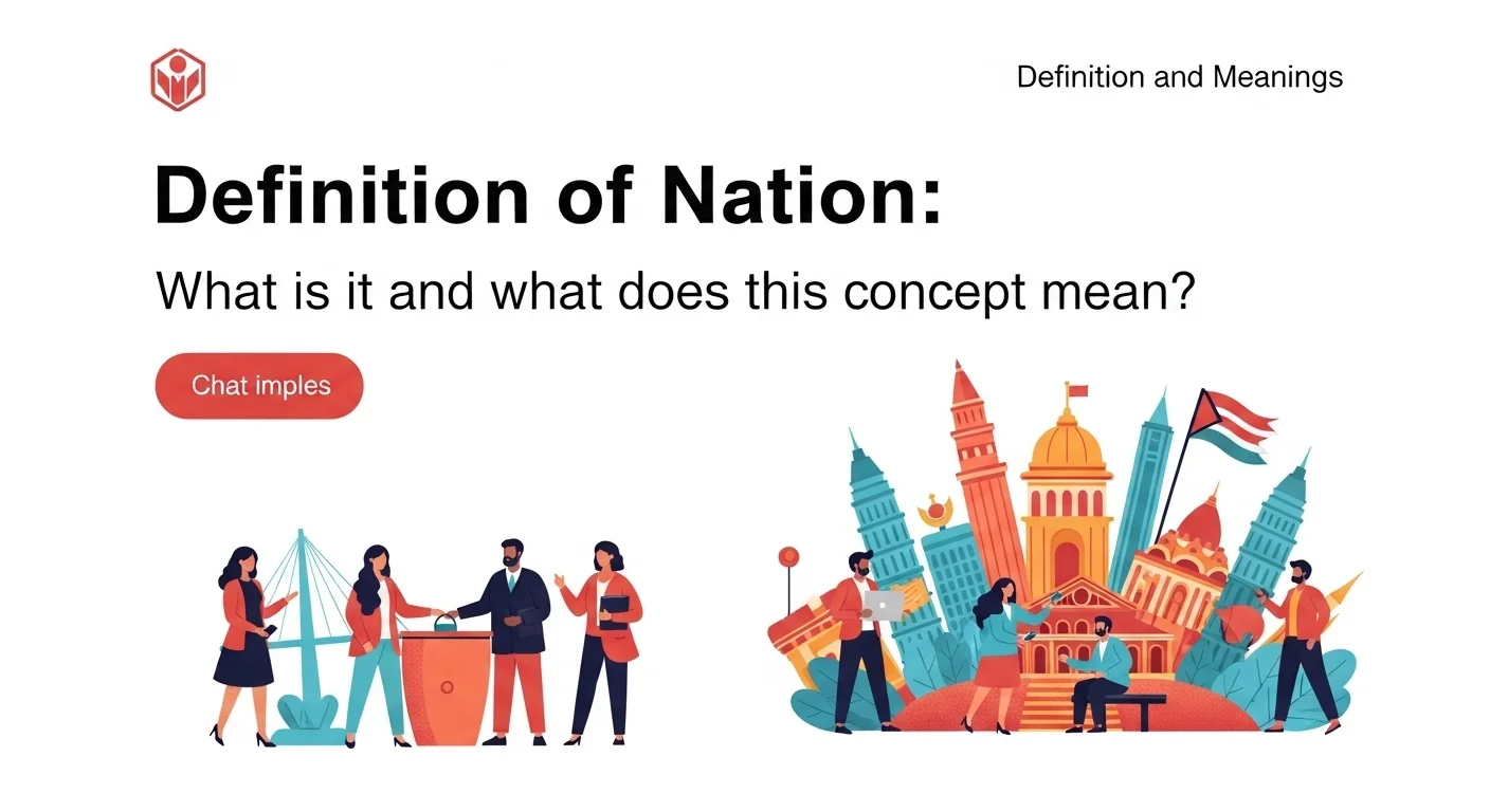 Explicación visual de qué significa y qué quiere decir Nacion