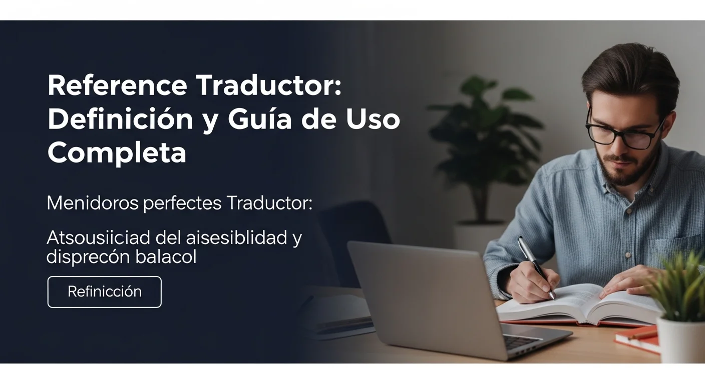 Imagen que muestra la definición y significado de Reference Traductor