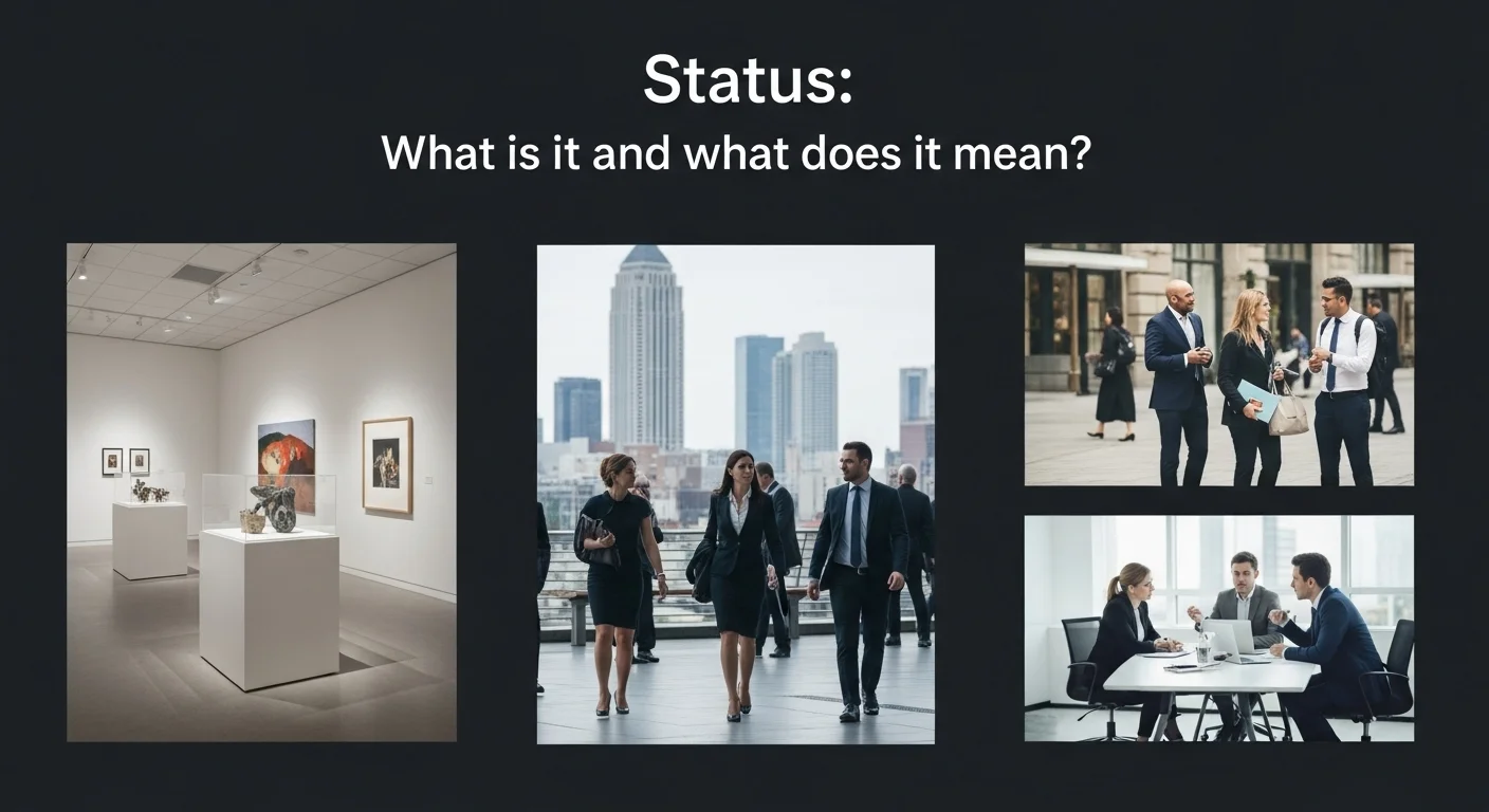 Imagen que muestra la definición y significado de Status