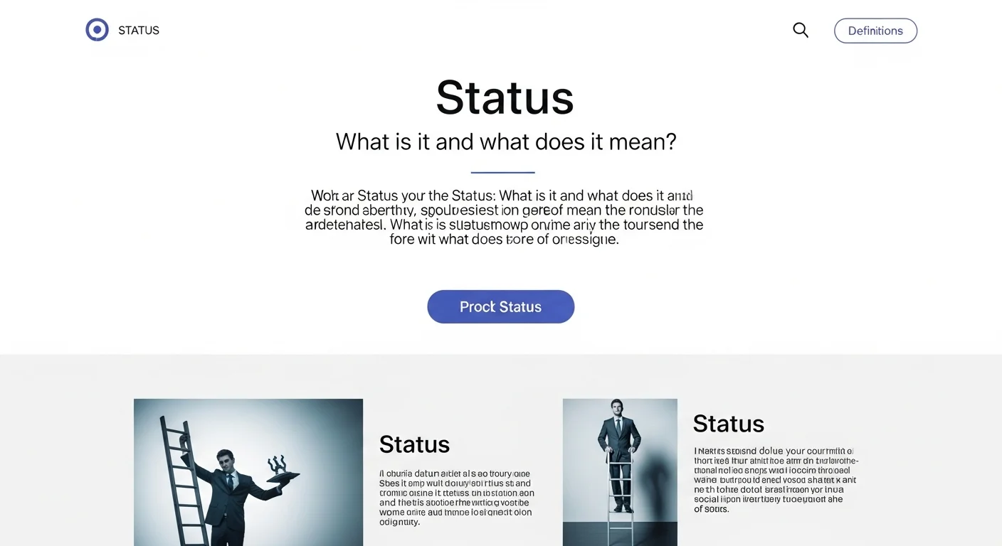 Explicación visual de qué significa y qué quiere decir Status