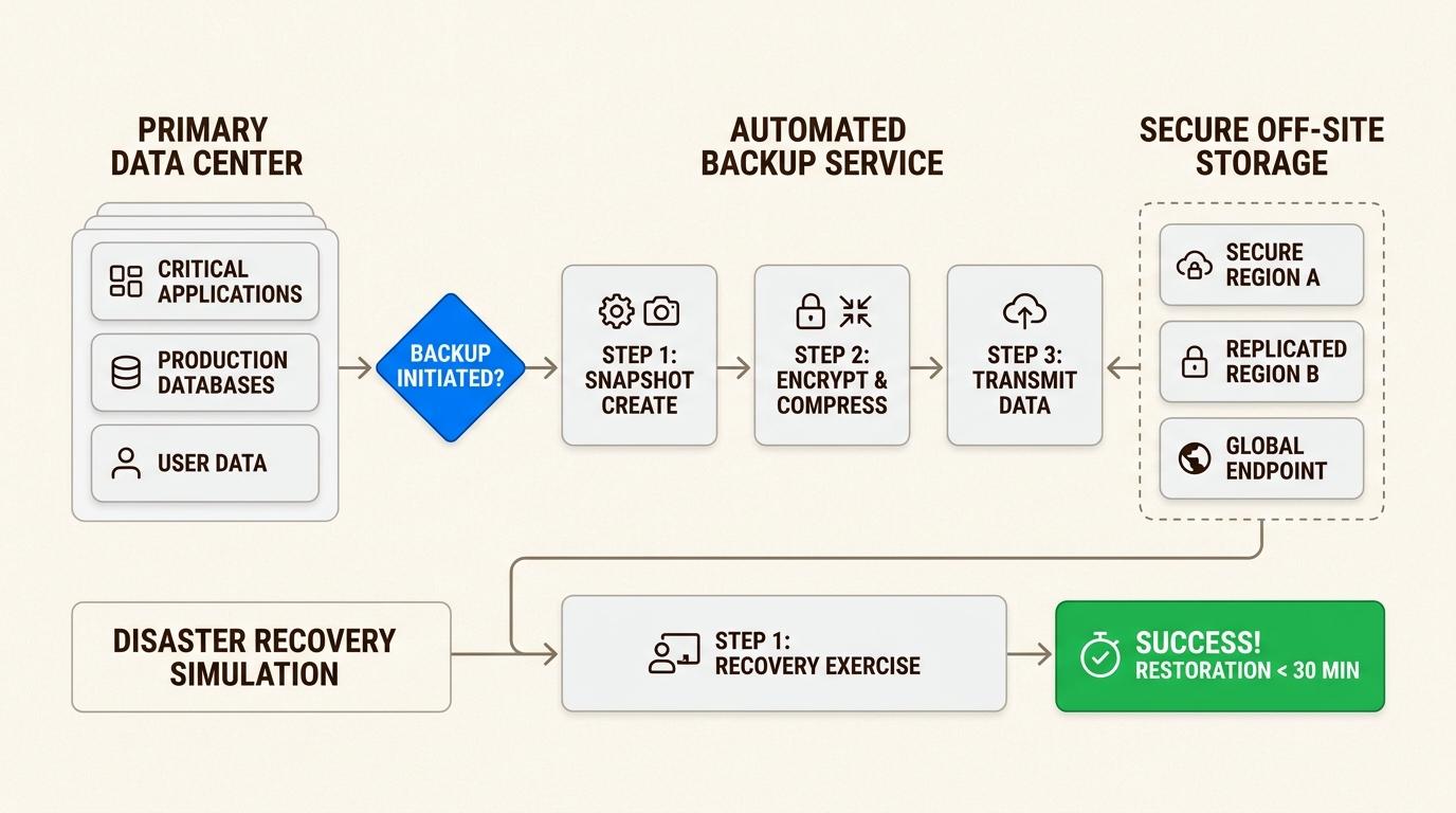 Robust backup and disaster recovery services serve as the essential safety net for business continuity cyber resilience