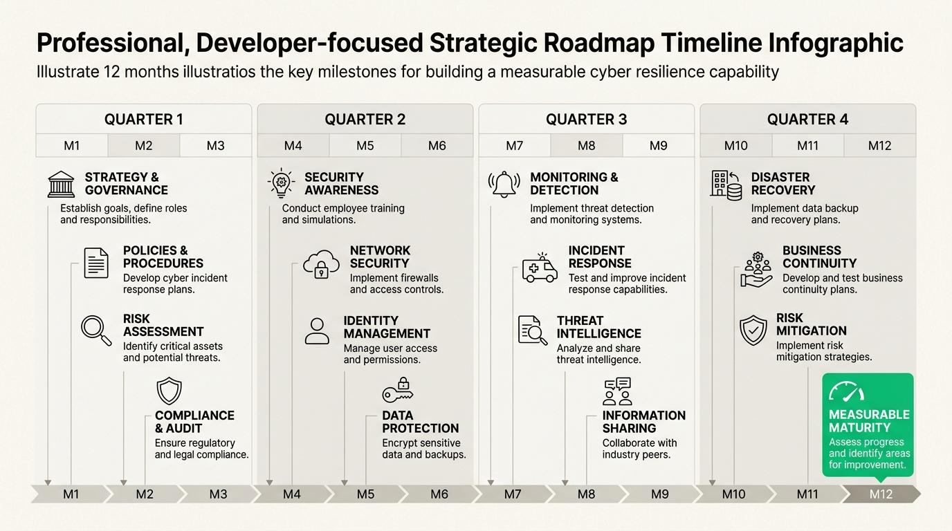 Acustomized cybersecurity strategy roadmap helps your organization scale resilience with the evolving threat landscape. cyber resilience