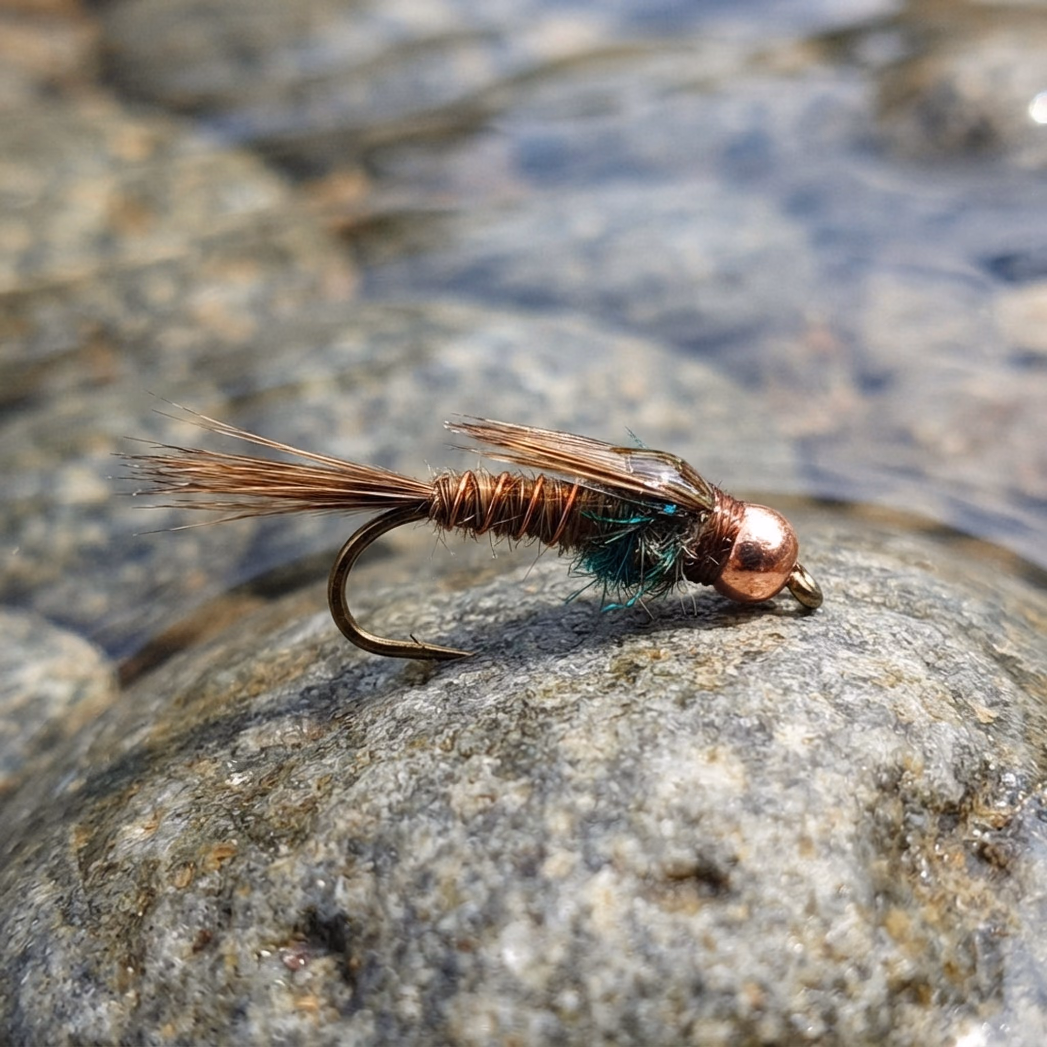 Copper Bead Pheasant Tail Nymph — a fly pattern by Dekasso