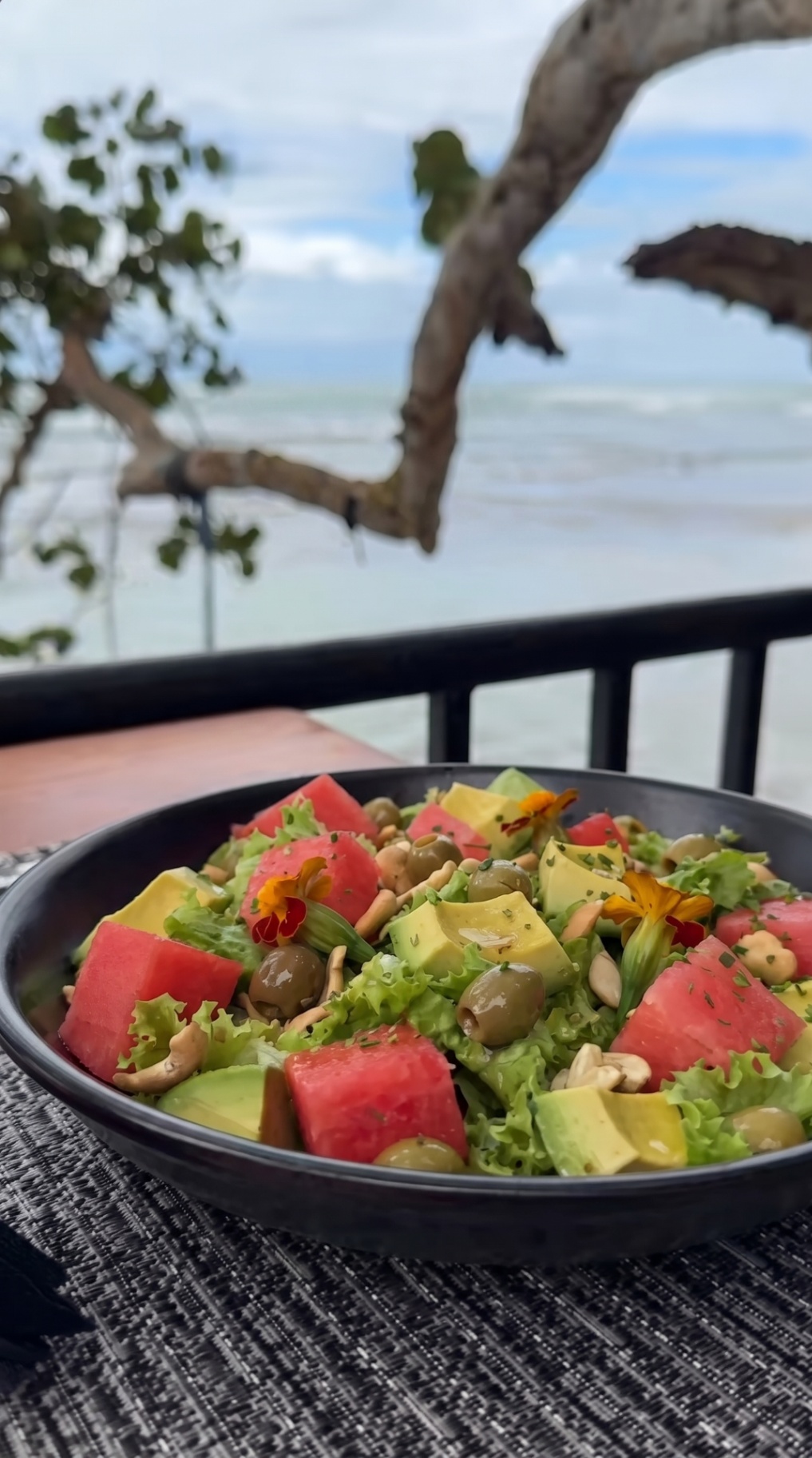 Watermelon and Olive Salad