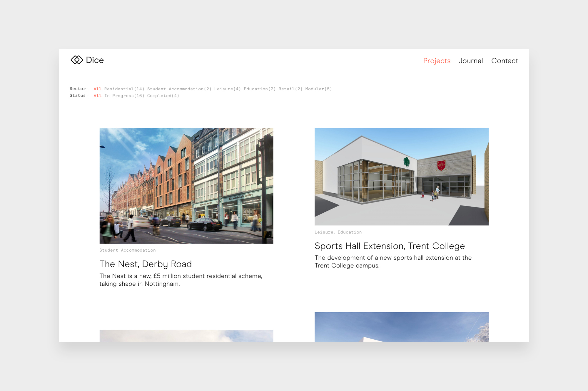 POST Dice Website 07 Projects
