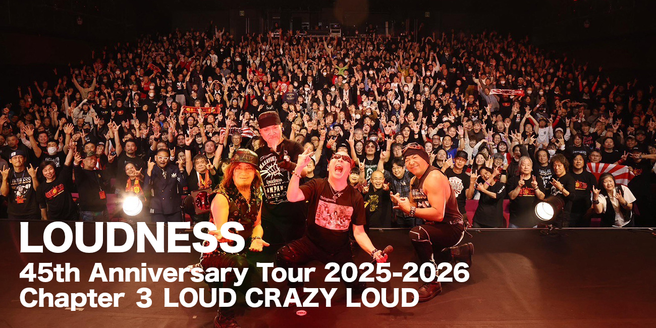 LOUDNESS、45周年ツアー“Chapter 3” 最終日の東京公演（5/29）を
