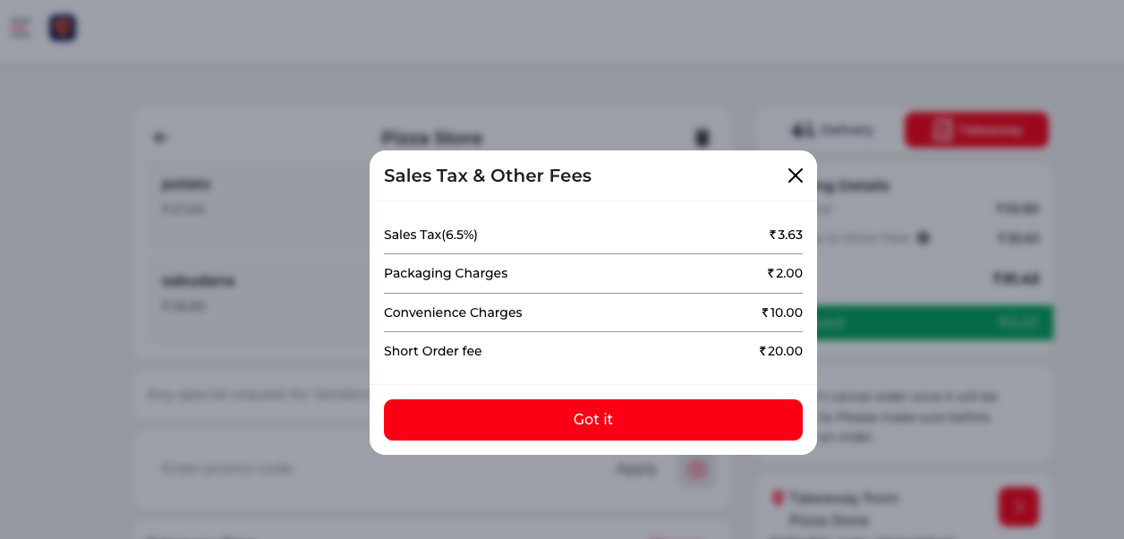 How Short Order Fee Works | Deonde Help Center