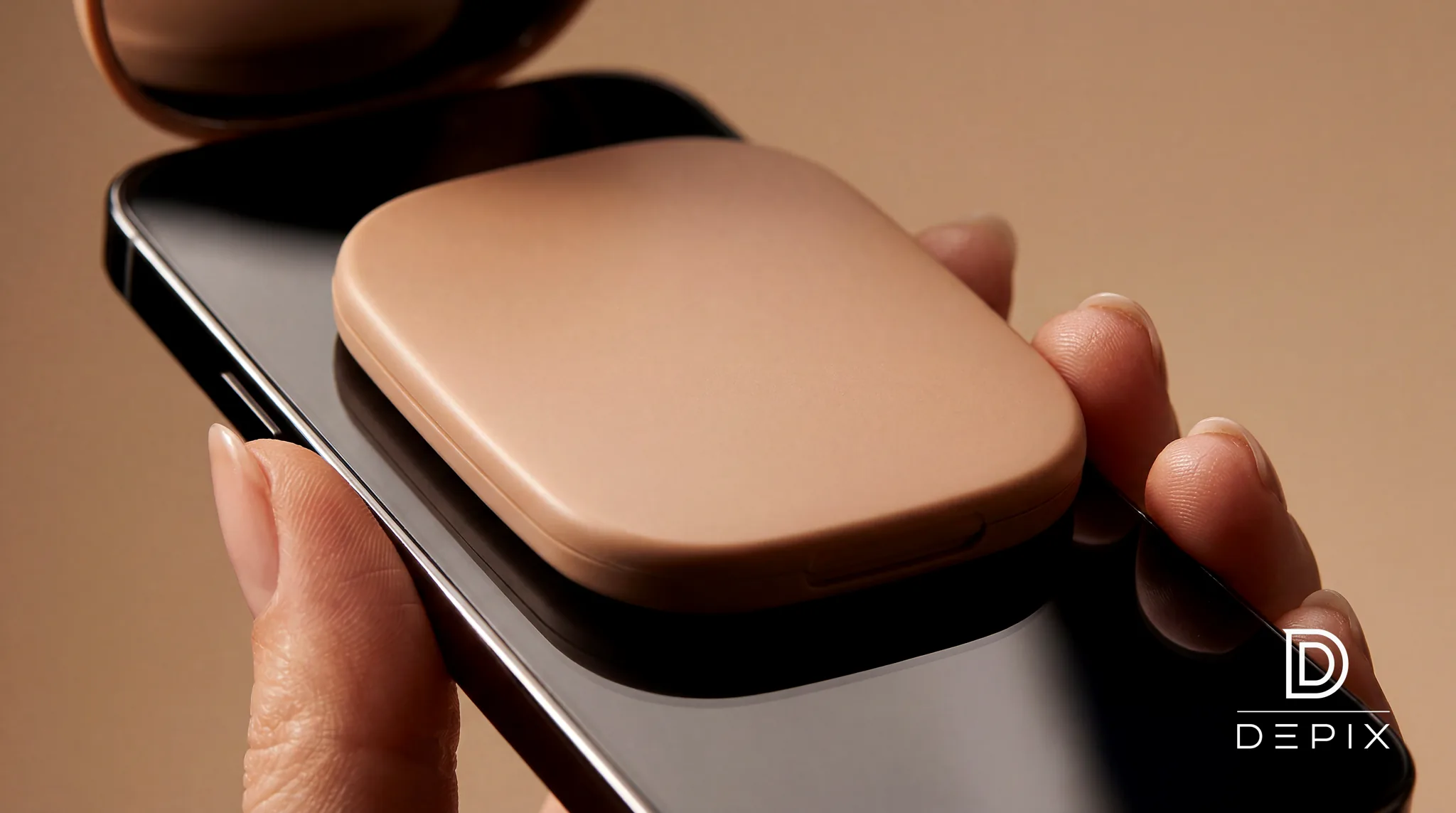 Rhode designed the case first. The bronzer just fills it.