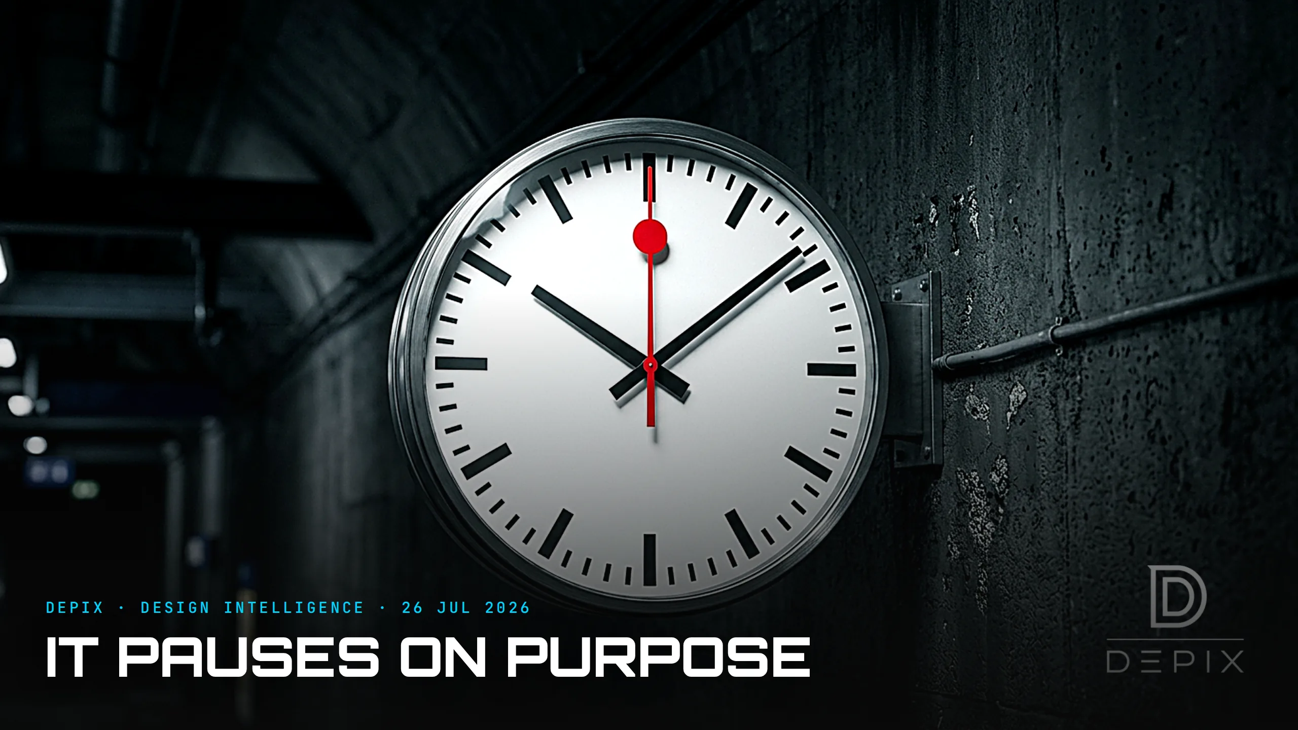 The Clock That Pauses on Purpose