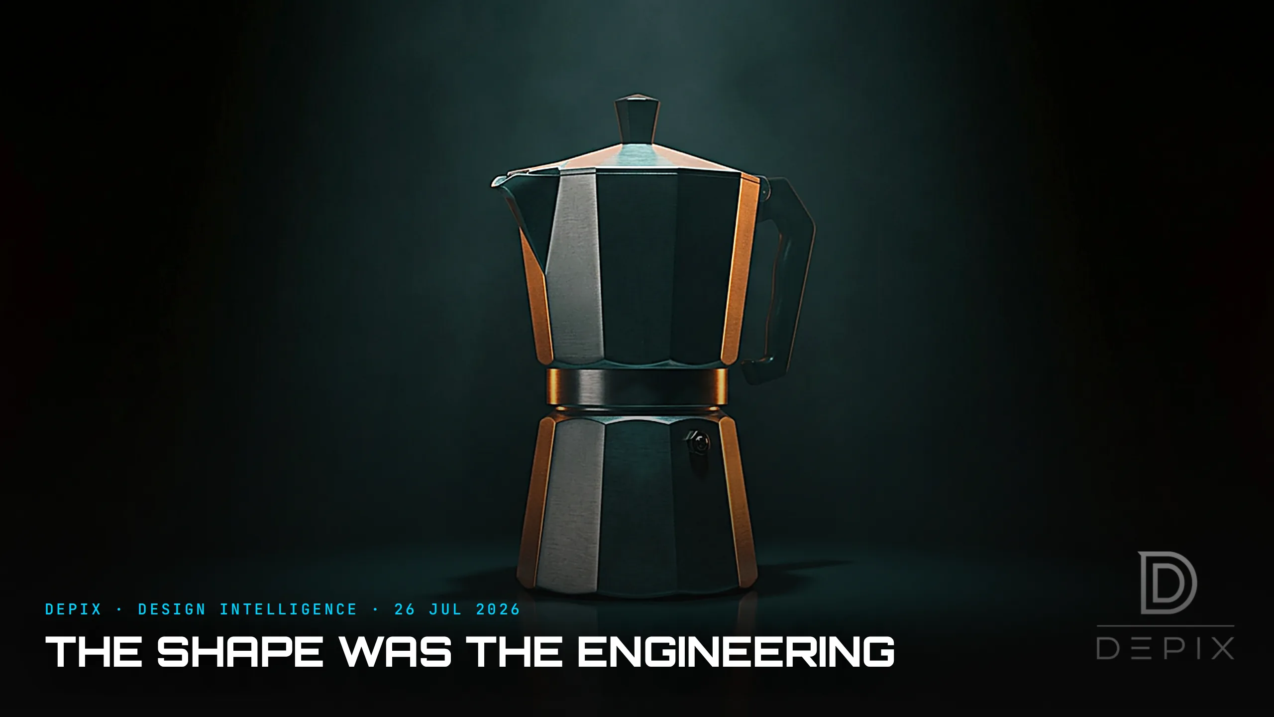 The Moka Pot's Shape Was the Engineering, Not the Styling
