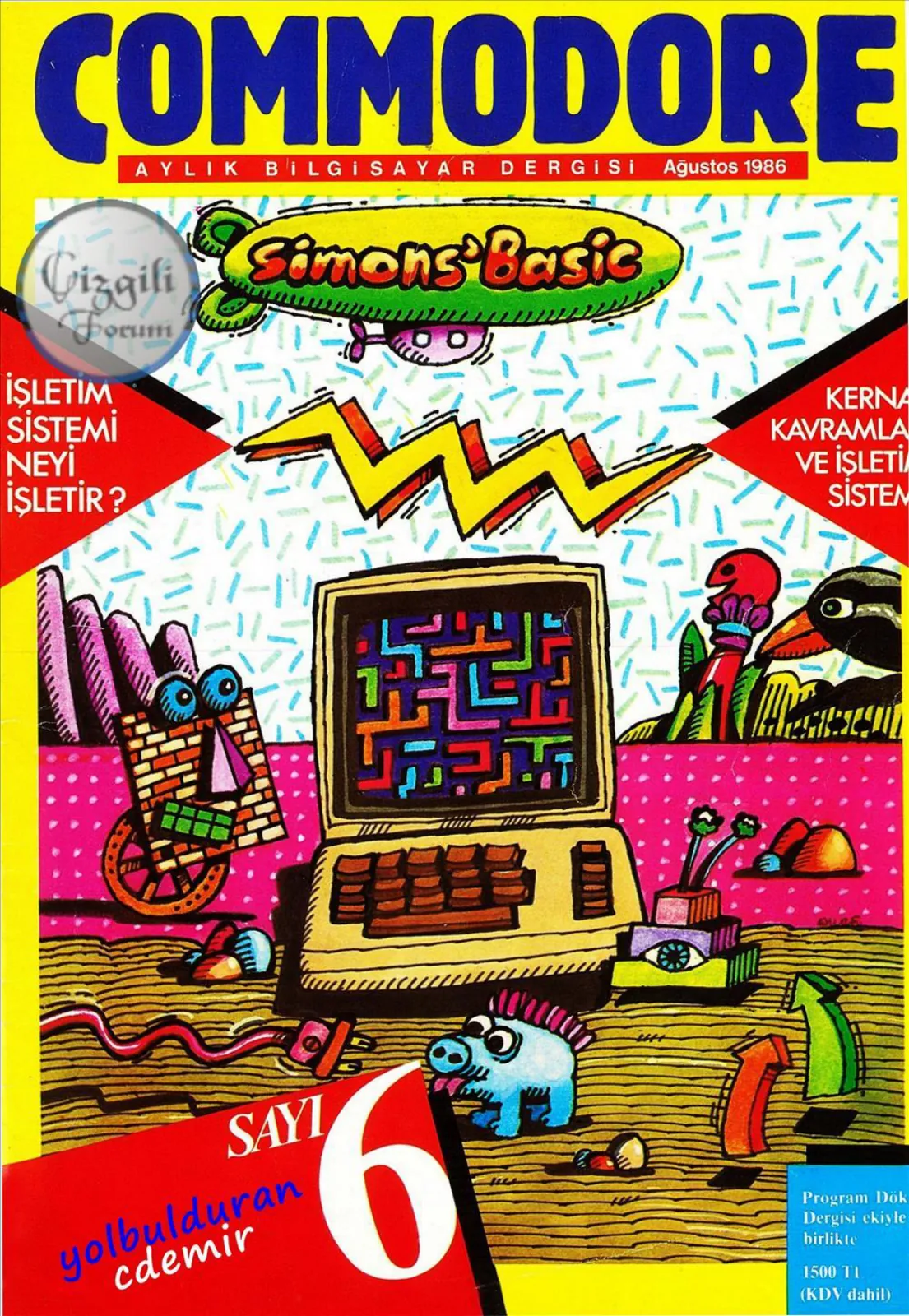 Commodore sayı 6 kapağı