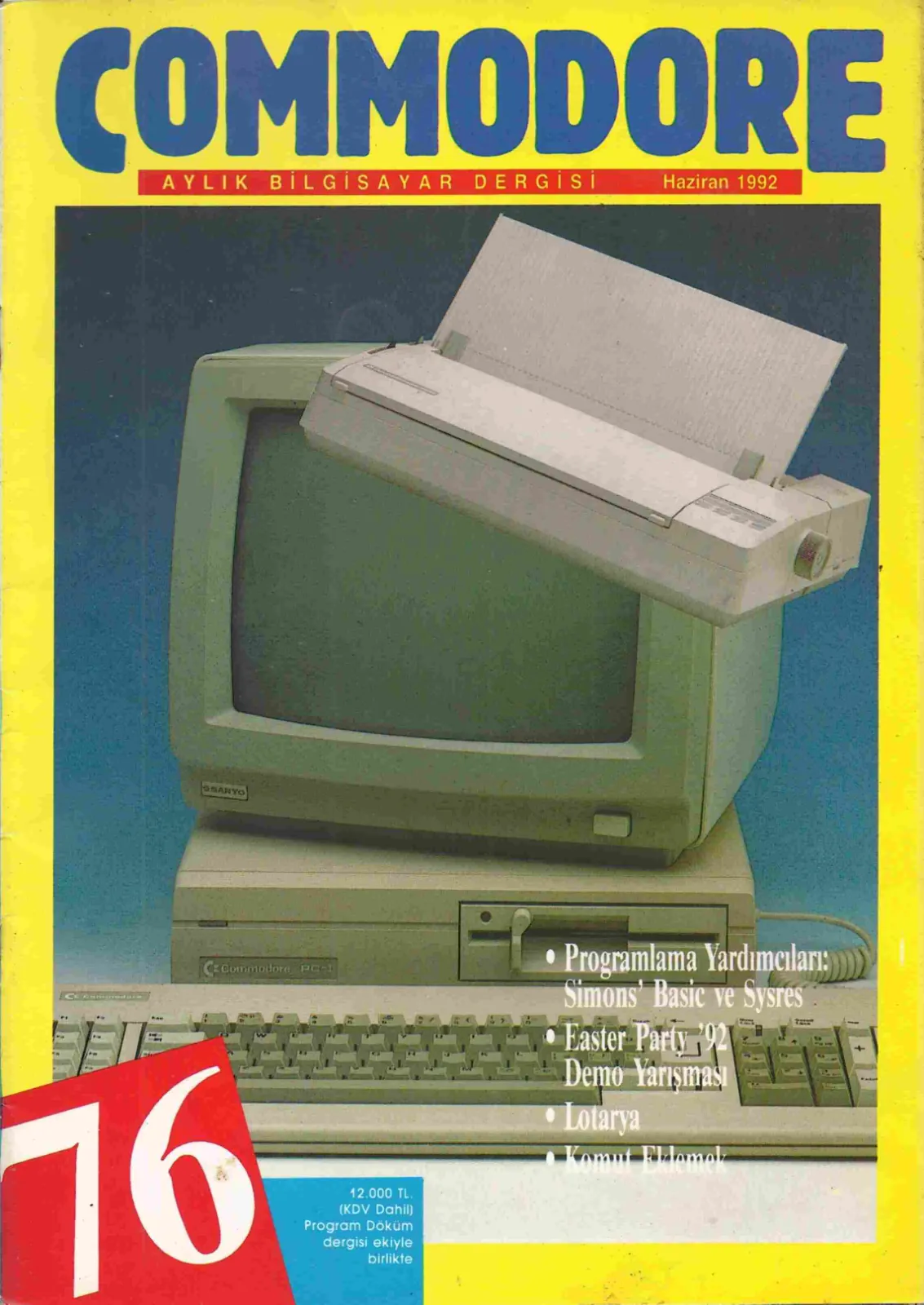 Commodore sayı 76 kapağı