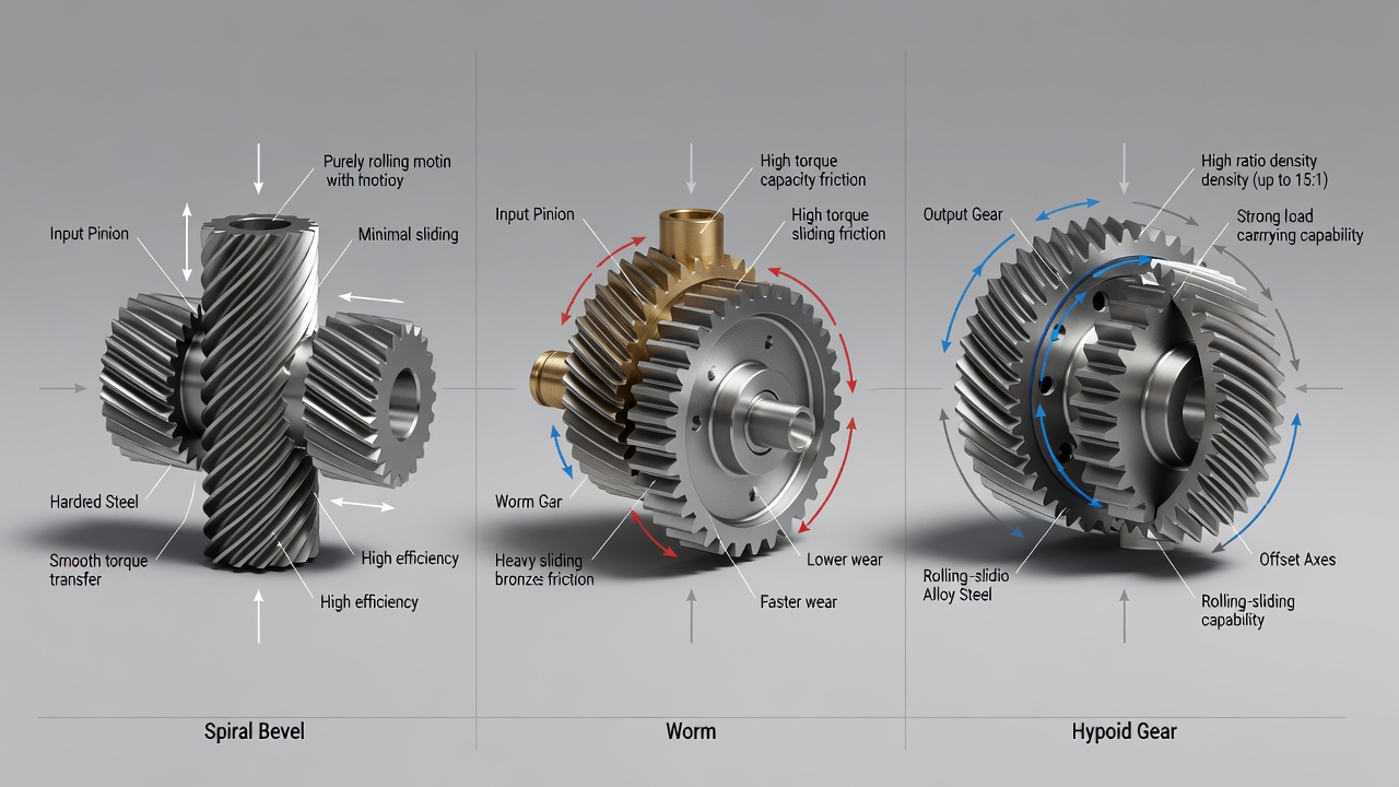 Advantages of hypoid gearing over worm, bevel and bevel-planetary - The Robot Report