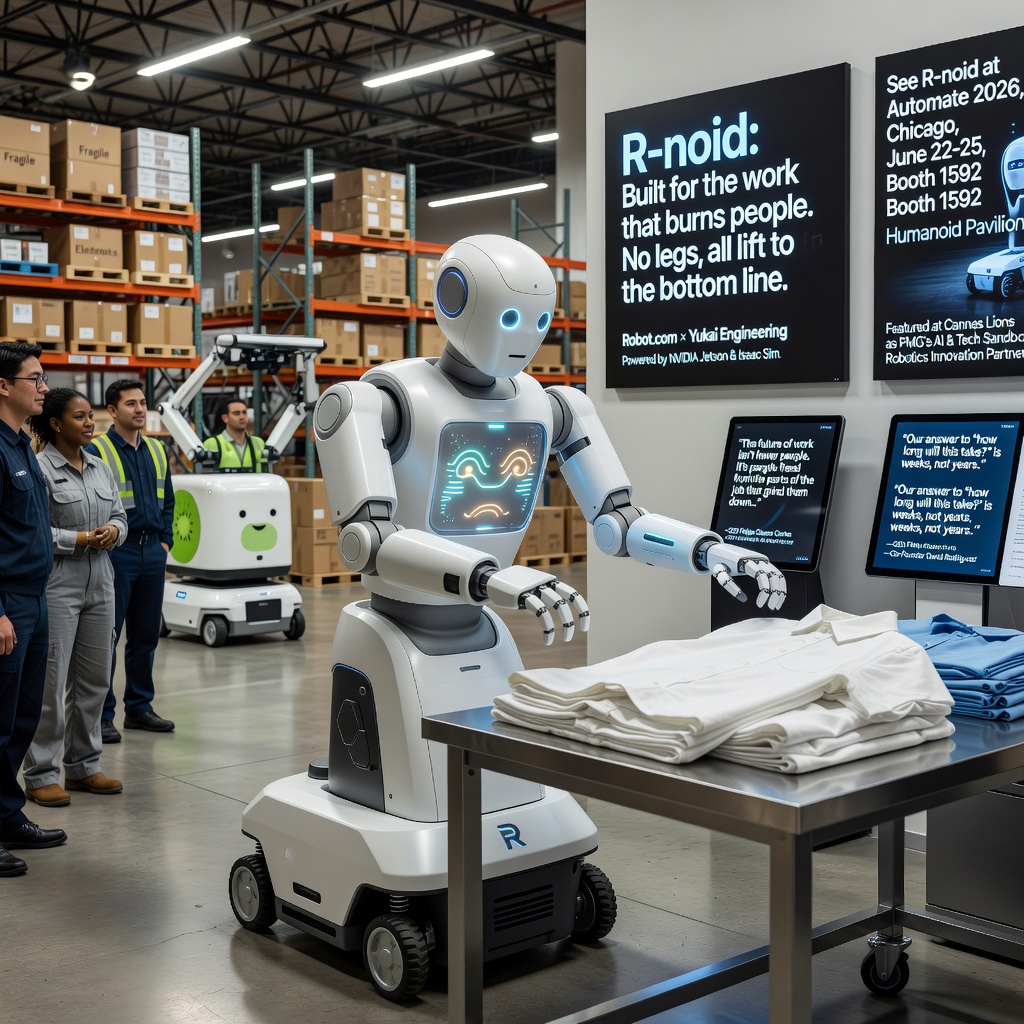 Robot.com Launches R-noid, a Humanoid Built For the Work That Burns People Out