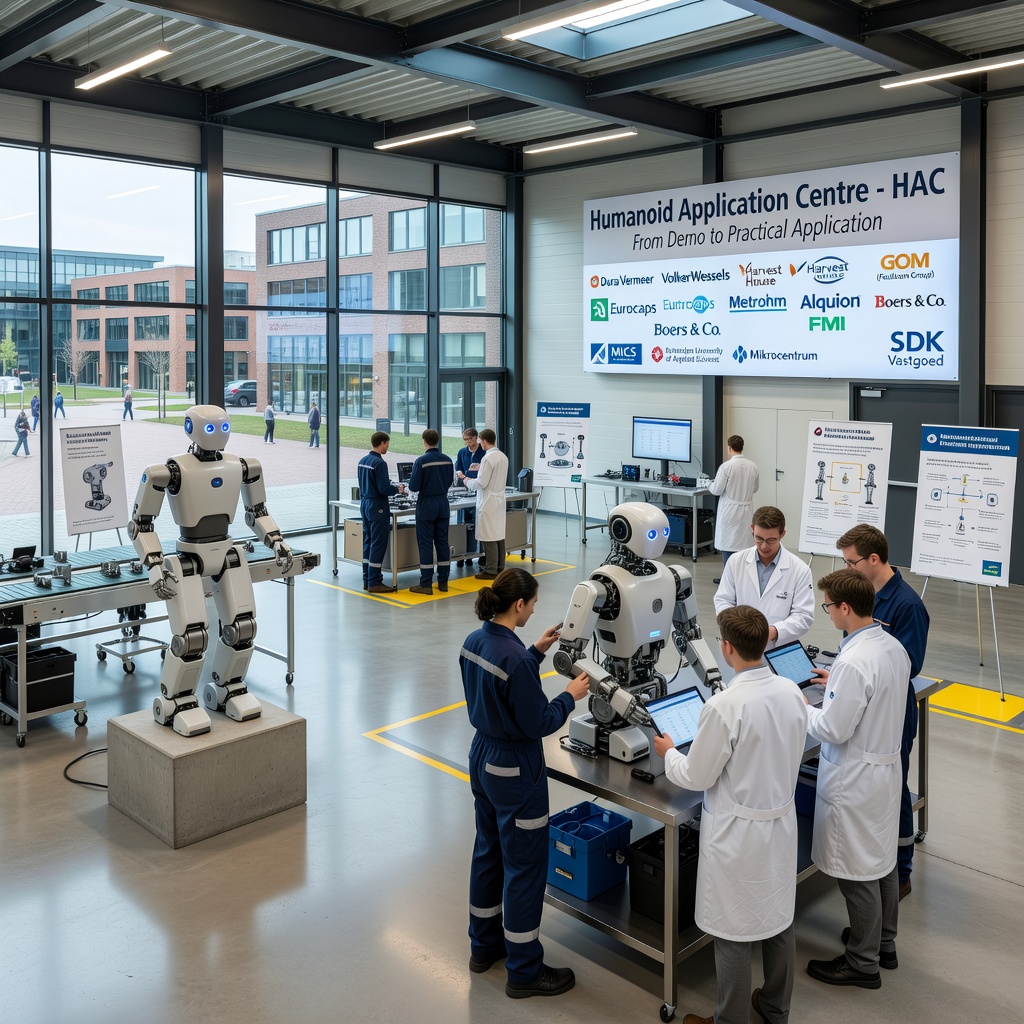 First Humanoid Application Centre in the Netherlands opened at MICS: humanoid robots from demo to practical application