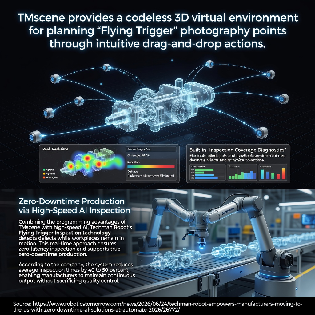 Techman Robot Unveils AI Automation Solutions to Support US Manufacturing Expansion at Automate 2026