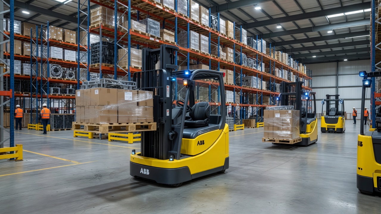 ABB Robotics Introduces Flexley Stack F712 Autonomous Forklift With vSLAM Navigation