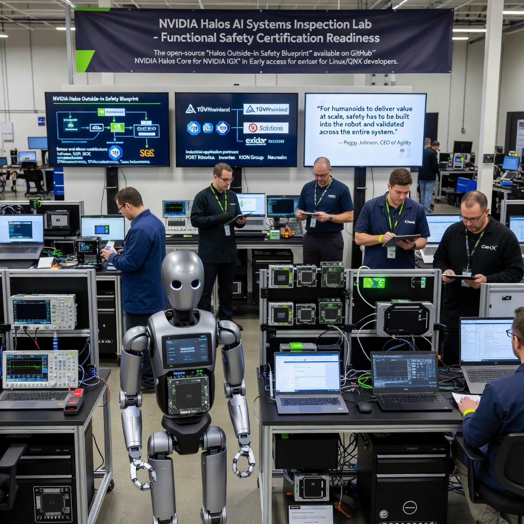NVIDIA Releases Halos, a Full-Stack Safety System for Robotics