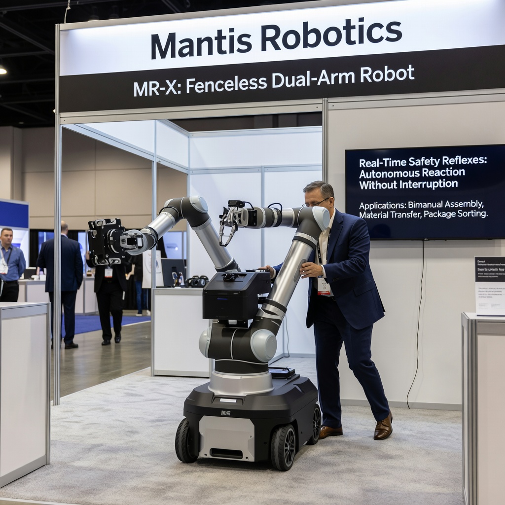 Mantis Robotics Unveils MR-X, a Fenceless Dual-Arm Robot for Human Collaboration