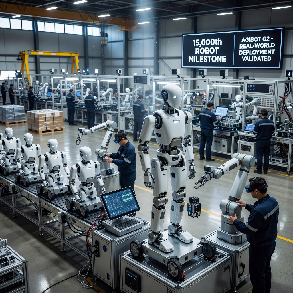 AGIBOT’s 15,000th Robot Rolls Off the Production Line, Marking a New Milestone in Embodied AI Deployment