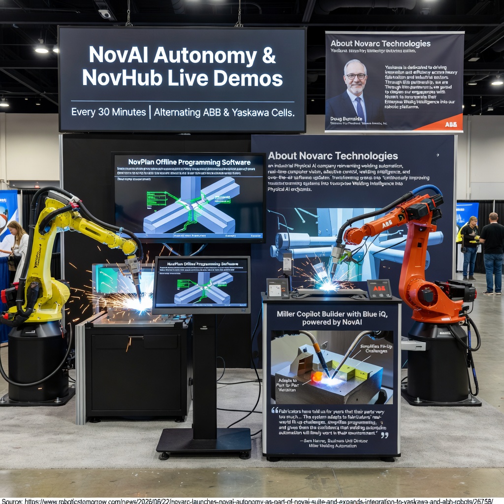 Novarc Launches NovAI Autonomy and Expands Welding Intelligence to ABB and Yaskawa Robots