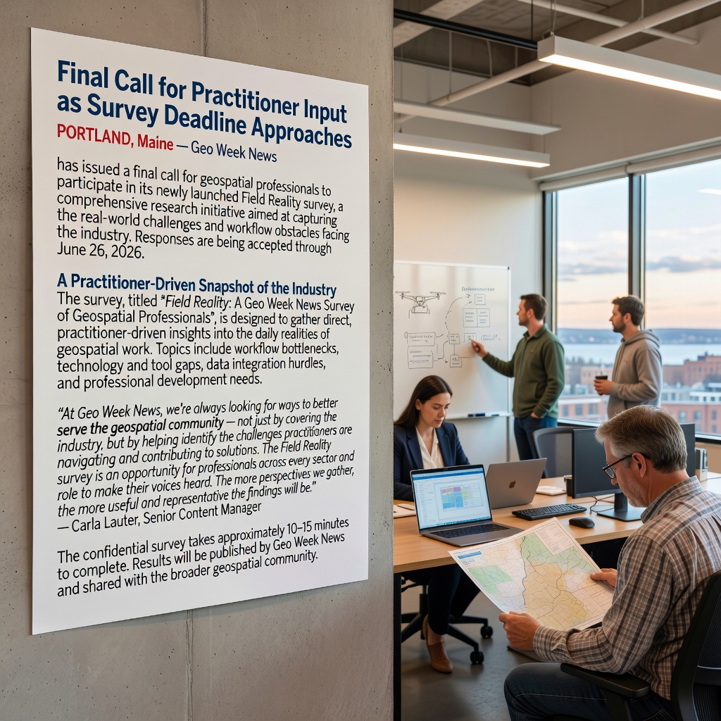 Geo Week News Launches Field Reality Survey to Identify Geospatial Industry Pain Points