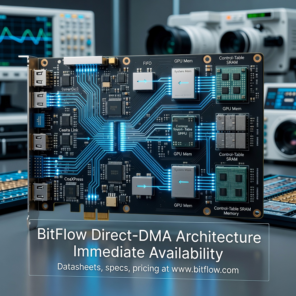 BitFlow's DDR-Free Frame Grabbers Ship On Time Amid Global DRAM Shortage