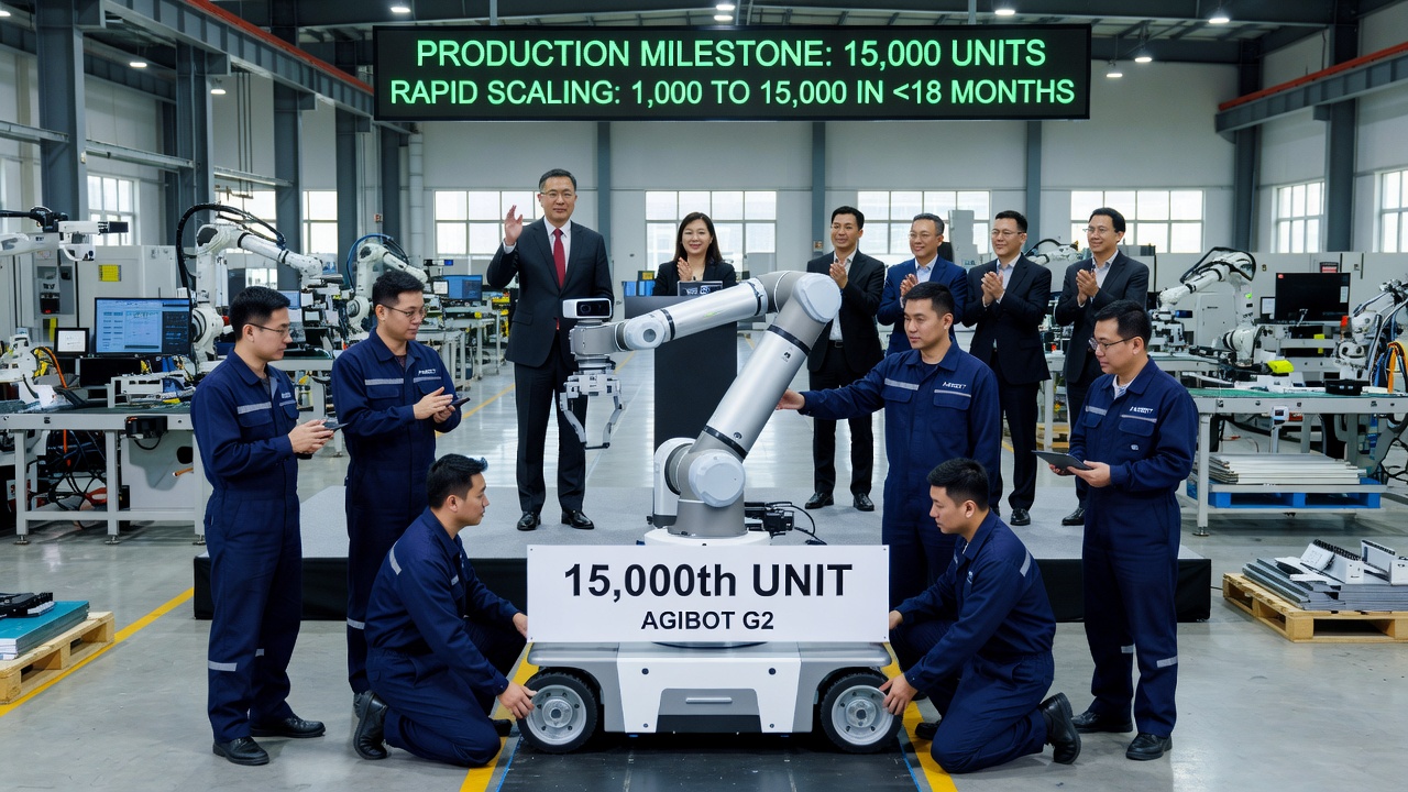 AGIBOT Produces 15,000th Robot, Marks Milestone in Embodied AI Deployment
