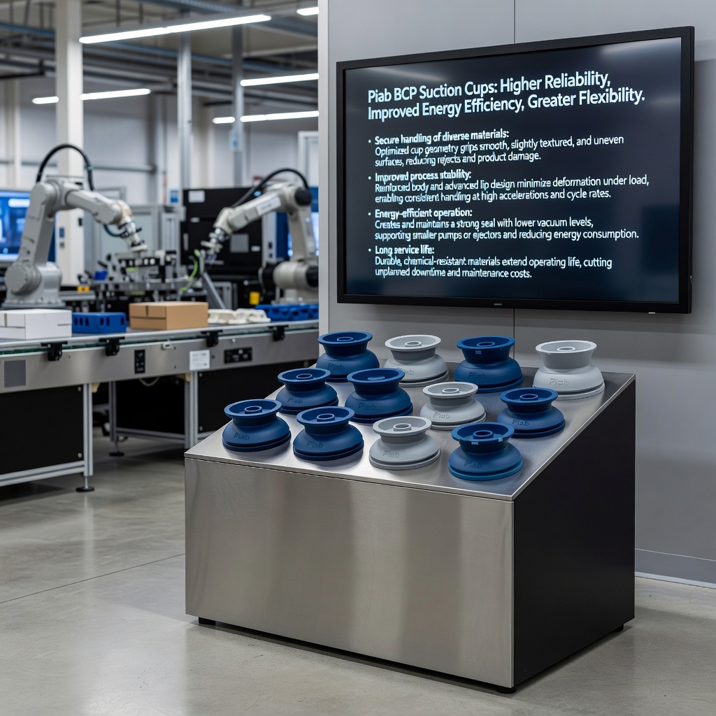Piab Unveils BCP Suction Cups to Enhance Reliability and Efficiency in Automated Handling