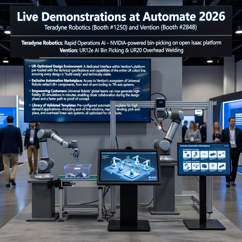 Vention and Teradyne Robotics Collaborate on Digital Twin Creation Platform Optimized for UR Robotic Cells