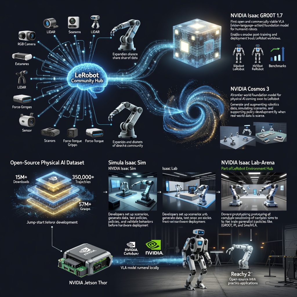 NVIDIA and Hugging Face Bring New Models and Frameworks to LeRobot