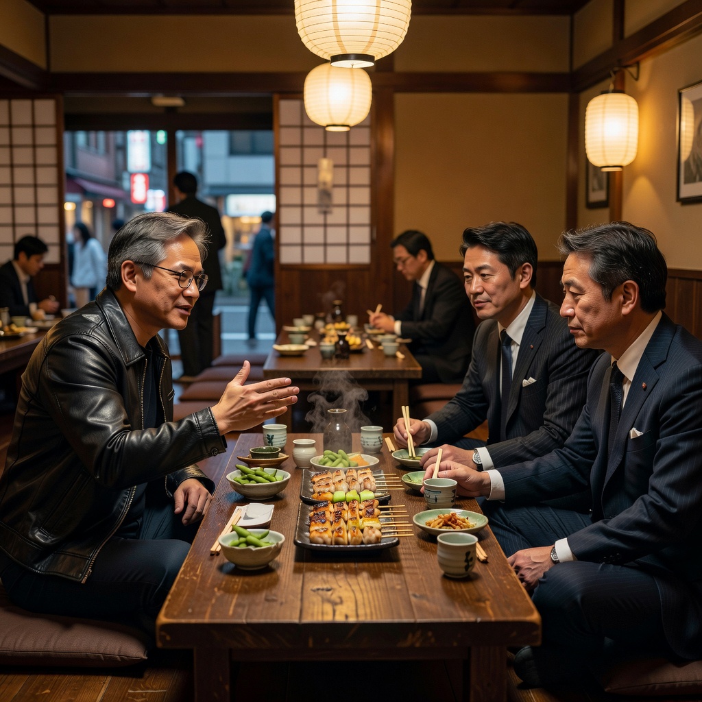 Nvidia chief Jensen Huang seals Japan robotics push after ‘yakitori summit’