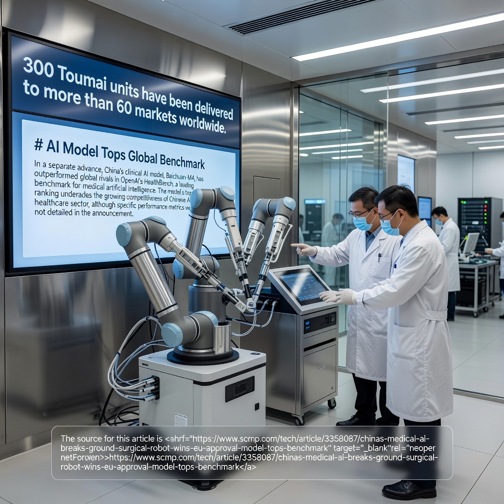 Milestones for China’s medical AI as robot wins EU nod and model tops benchmark