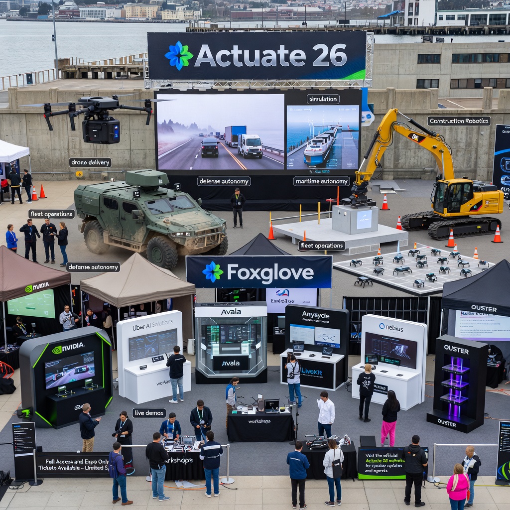 Actuate 26 Robotics Developer Conference Unveils Speaker Lineup with Executives from Wayve, Aurora, and Google DeepMind