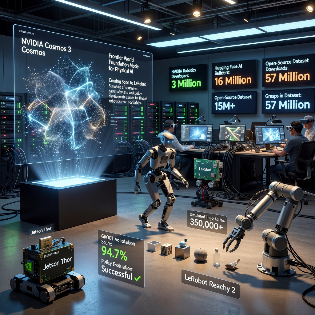 NVIDIA and Hugging Face Bring New Models and Frameworks to LeRobot for the Open Robotics Community