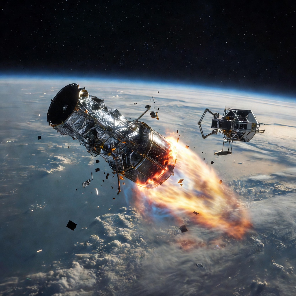 Nasa turns to robotic spacecraft to save telescope from falling back to Earth