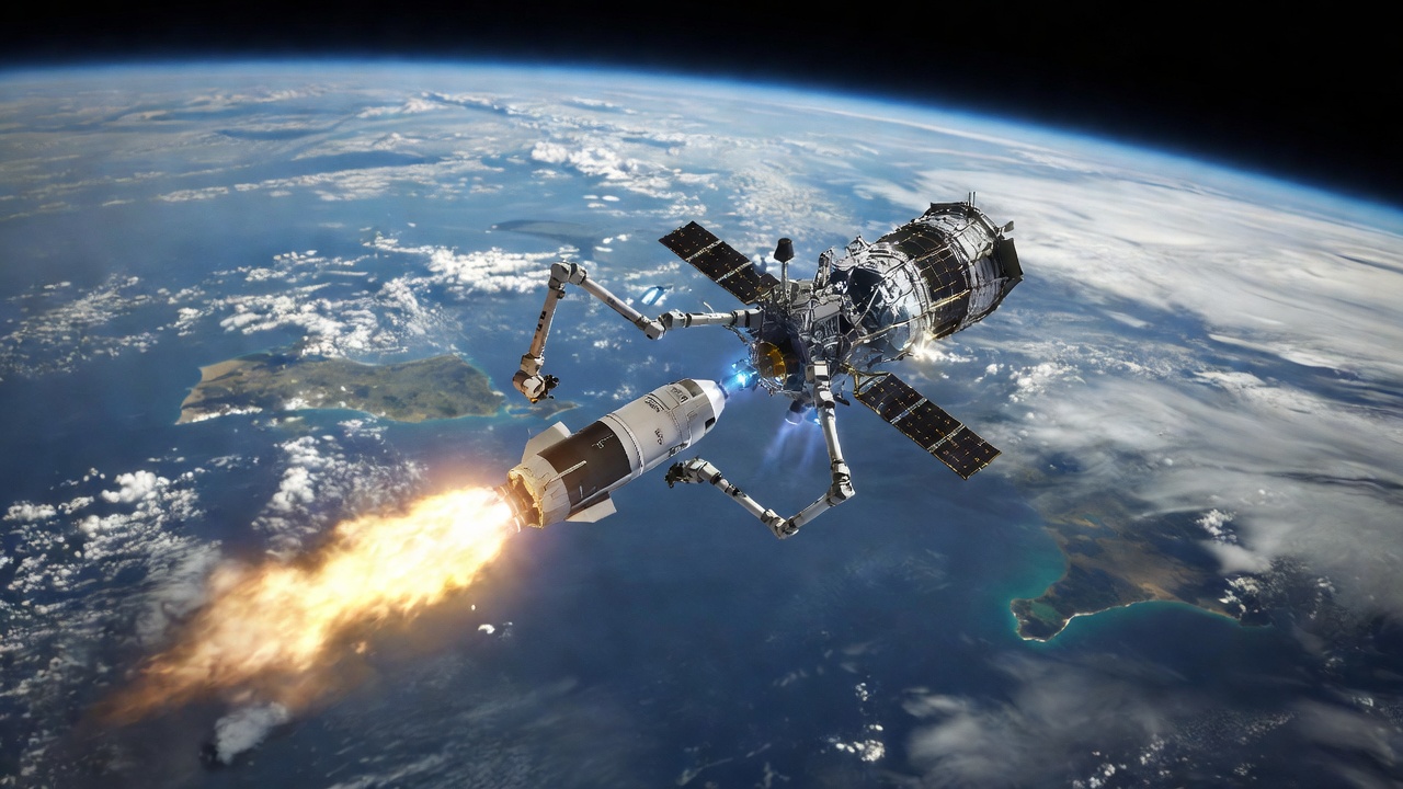 Nasa turns to robotic spacecraft to save telescope from falling back to Earth