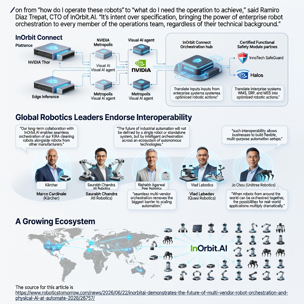 InOrbit.AI Unveils Multi-Vendor Robot Orchestration at Automate 2026, Demonstrating the Future of Physical AI