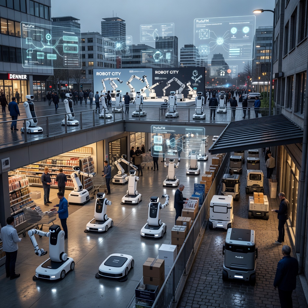 Pudu Robotics Brings Physical AI into Everyday Life at Davos Tech Summit's Robot City | RoboticsTomorrow