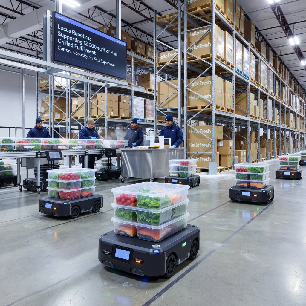 Locus Robotics Helps HelloFresh Expand Temperature-Controlled SKU Capacity 5X Across Growing Brand Portfolio