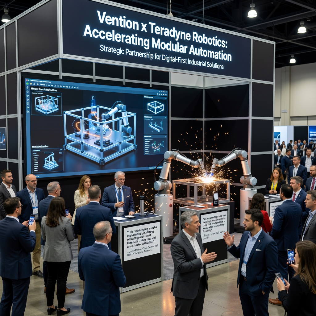 Vention and Teradyne Robotics Collaborate on Digital Twin Creation Platform Optimized for UR Robotic Cells