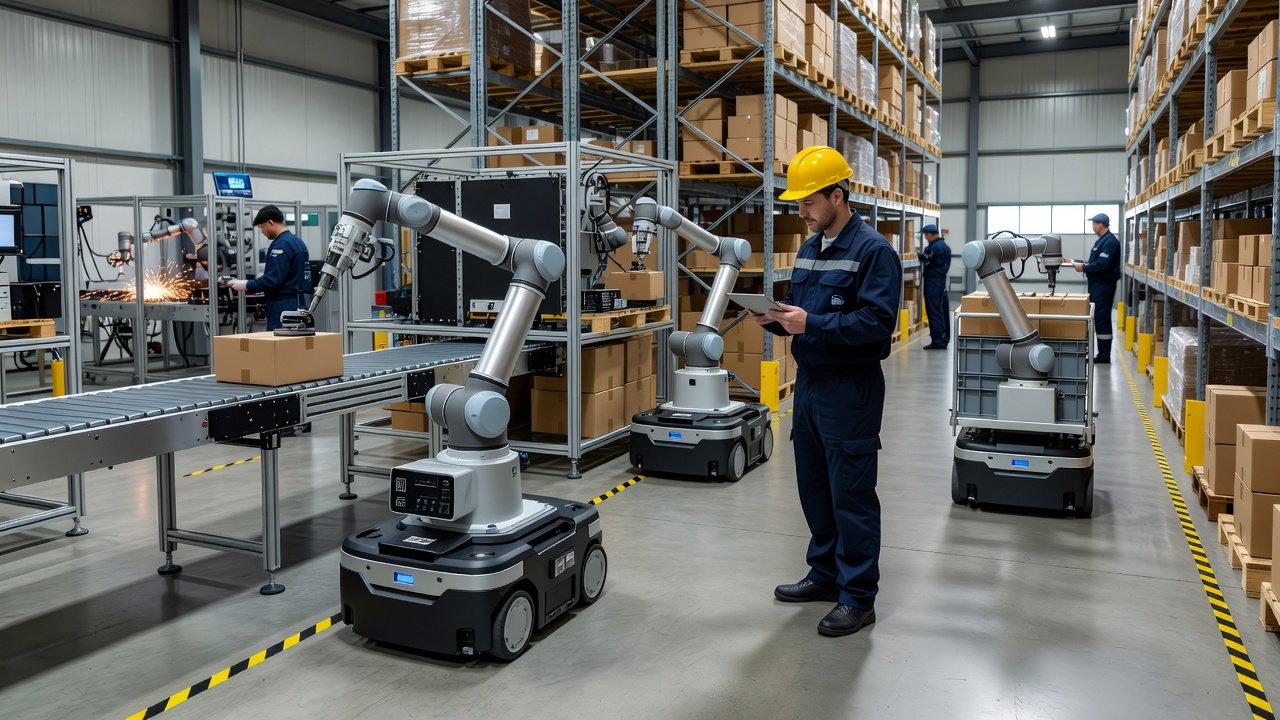 How compact cobot integration enhances autonomous mobile robot applications